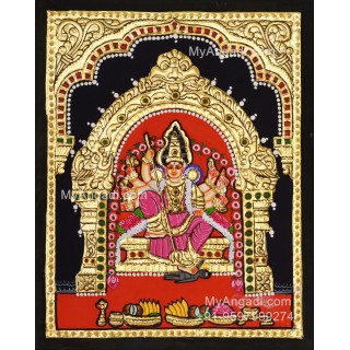 Kariya Kaliamman Tanjore Painting