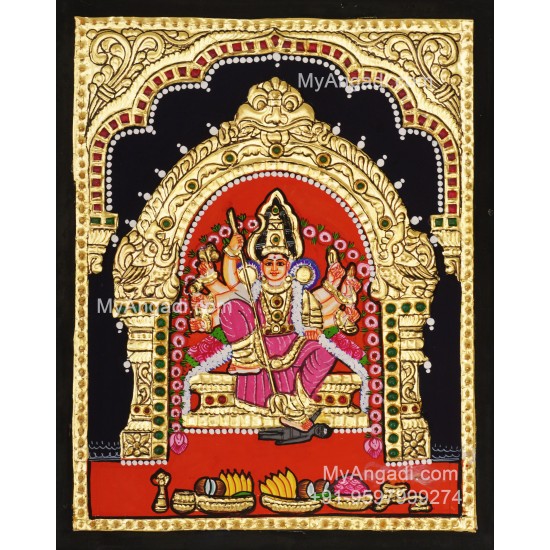 Kariya Kaliamman Tanjore Painting