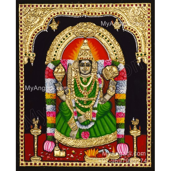 Angala Parameshwari Amman Tanjore Painting