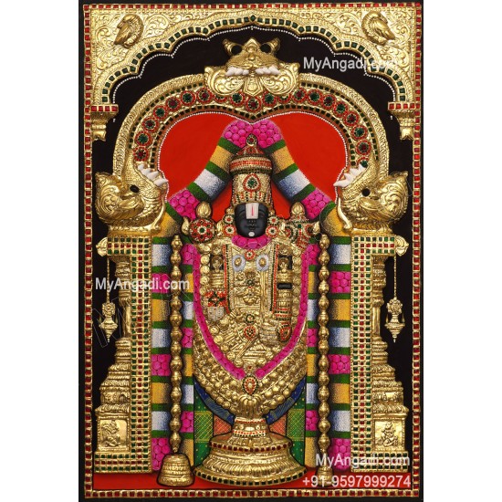 Balaji 3d Tanjore Painting