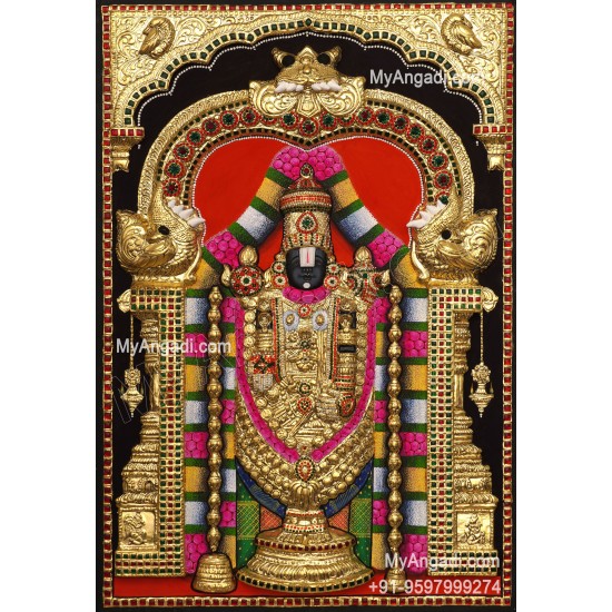 Balaji 3d Tanjore Painting