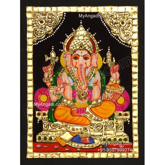 Ganesha Small Tanjore Painting