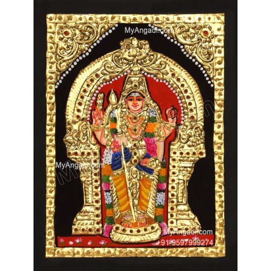 Murugan Small Tanjore Painting