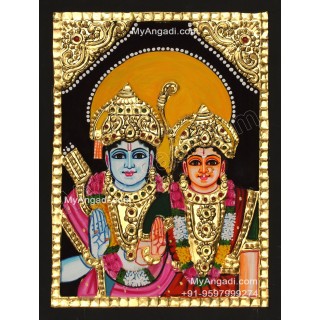 Ram Sita Tanjore Painting