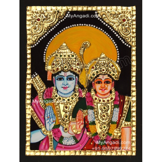 Ram Sita Tanjore Painting