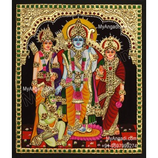 Ram Darbar Tanjore Painting