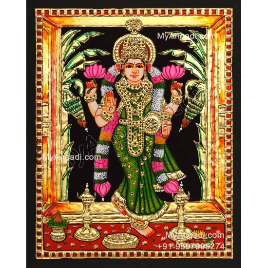 Grahalakshmi Tanjore Painting