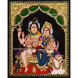 Shiva Family Tanjore Paintings