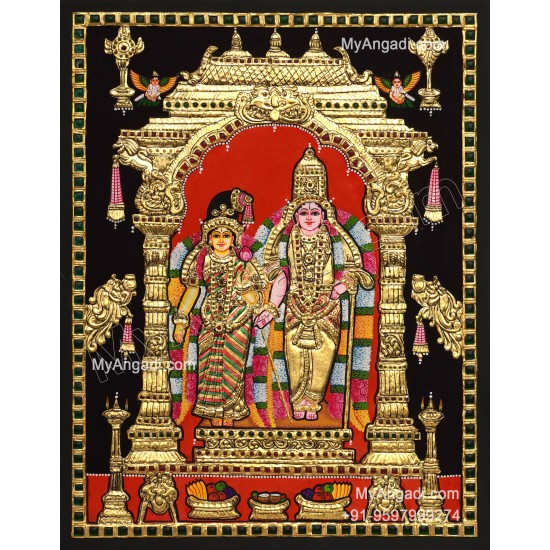 Andal Ranga Mannar Tanjore Painting