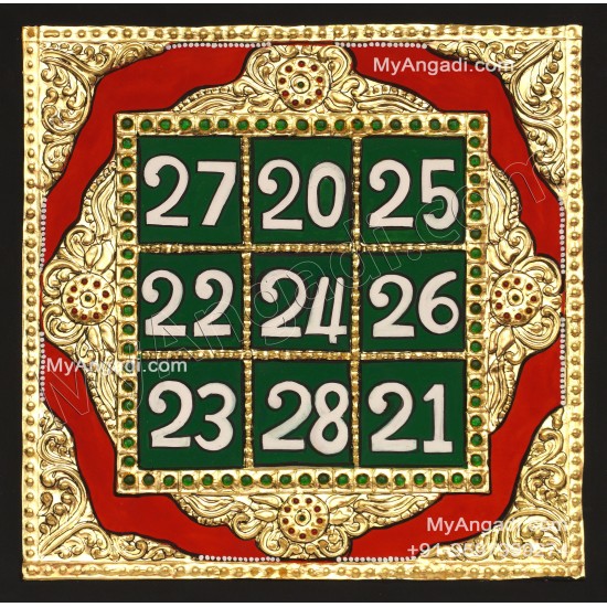 Kubera Yantra Tanjore Painting