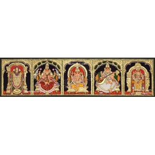 5 Panel  Tanjore Painting