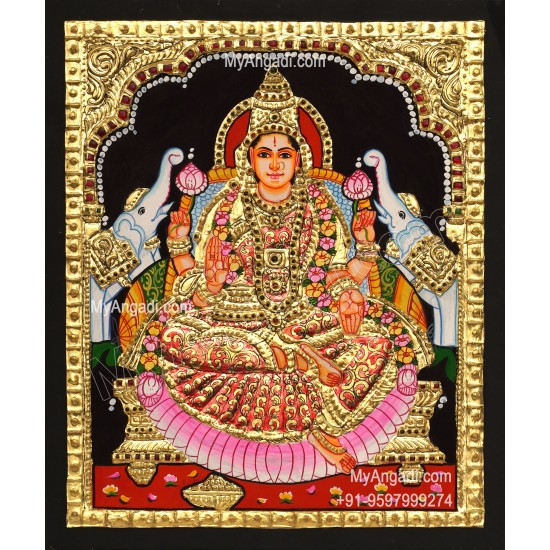 5 Set Ganesha Murugan Balaji Lakshmi Saraswathi Tanjore painting