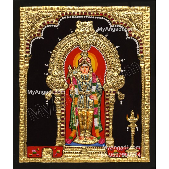 5 Set Ganesha Murugan Balaji Lakshmi Saraswathi Tanjore painting