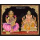 Panel Ganesha Lakshmi Tanjore Painting