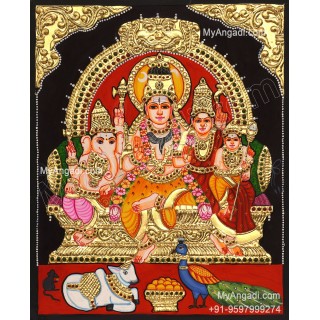 Shiva Family Tanjore Paintings