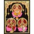  Ganesha Lakshmi Saraswathi Tanjore Painting