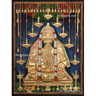 Karpaga Vinayagar Tanjore Painting