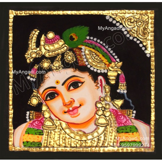 Small Krishna Tanjore Paintings