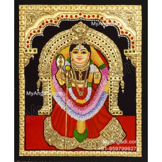 Sri vanadurgai Amman Tanjore Painting