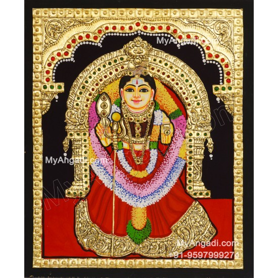 Sri vanadurgai Amman Tanjore Painting