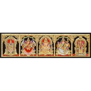 5 Panel Tanjore Painting