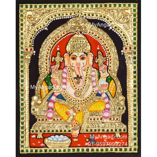 Ganapathi Tanjore Painting