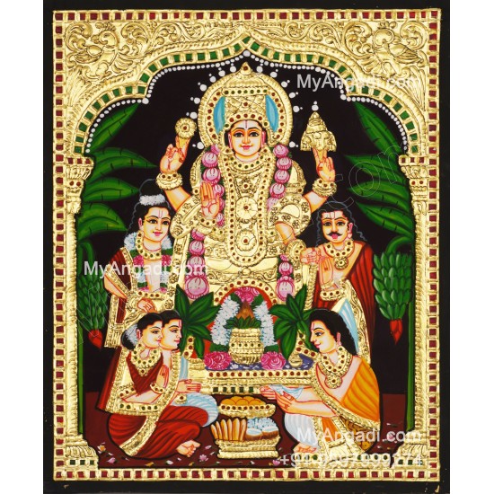 Sathyanarayana Tanjore Painting