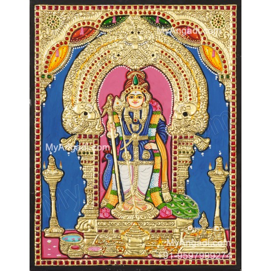 Murugan Tanjore Painting