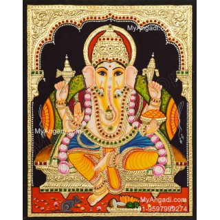 Ganesha Tanjore Painting