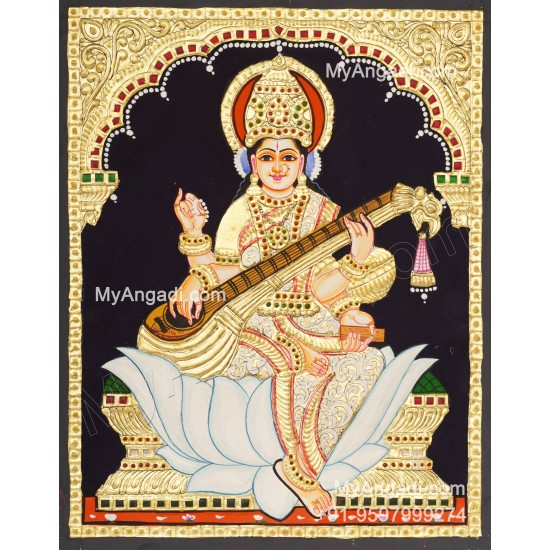 Saraswathi Tanjore Painting