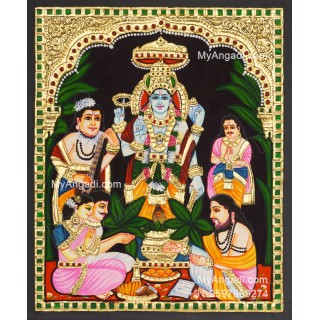 Sathyanarayana Tanjore Painting