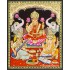 Ganesha Lakshmi Saraswathi Tanjore Painting