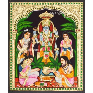 Sathyanarayana Tanjore Painting