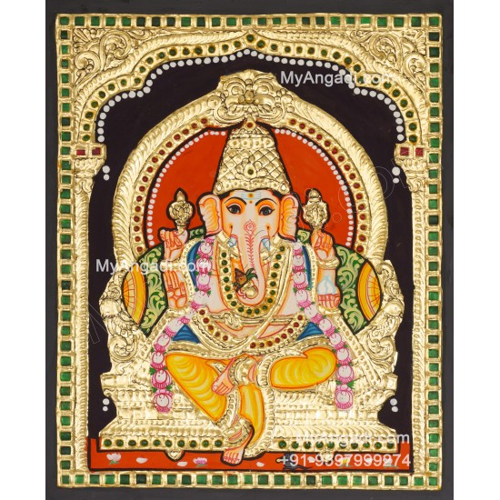 Ganapathi Tanjore Painting 