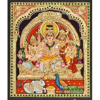 Sivan Kudumbam Tanjore Painting