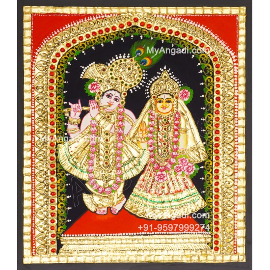 Radha Krishna Tanjore Painting