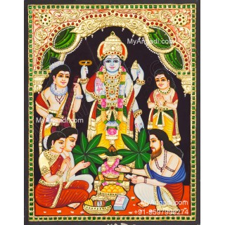 Sathyanarayana Tanjore Painting