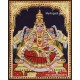 Gajalakshmi 3d Embossed Tanjore Painting