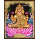 Gajalakshmi 3d Embossed Tanjore Painting