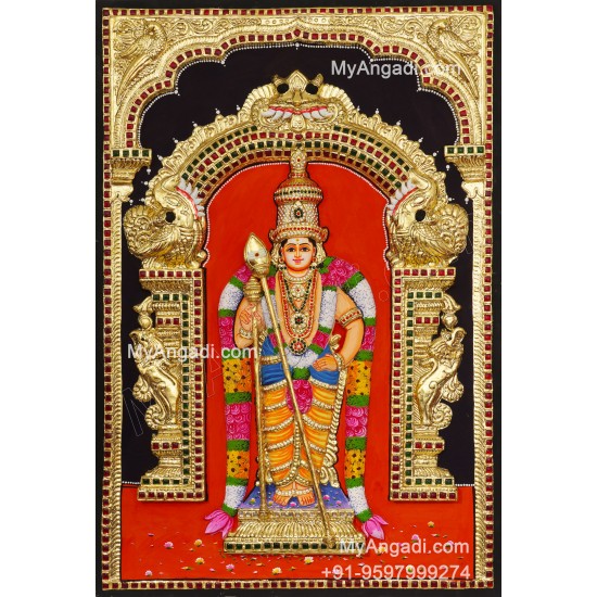 Murugan 3D Tanjore Painting