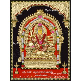 Sri Ponazhagu Nachiamman 3D Tanjore Painting