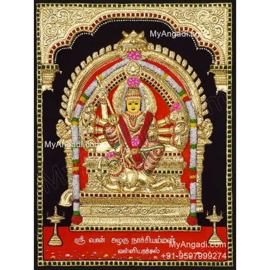 Sri Ponazhagu nachiamman 3D Tanjore Painting