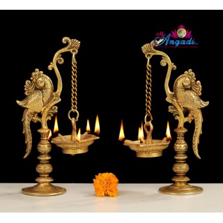 Bird Brass Deepam