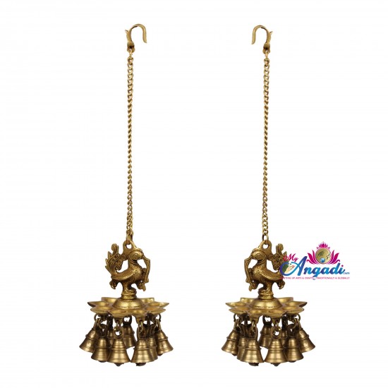 Bird Brass Hanging Deepam