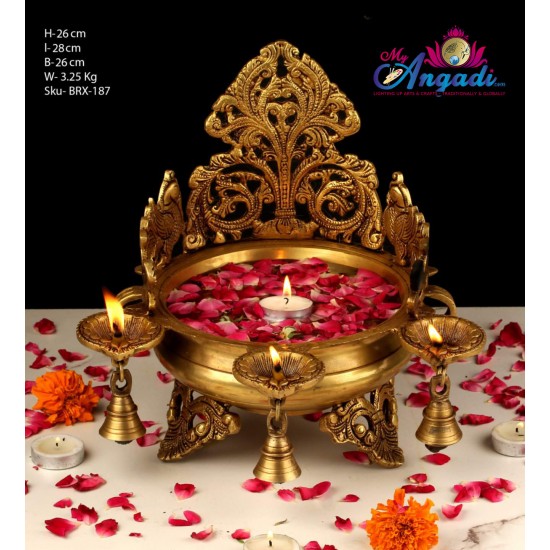 Throne Brass Urli Throne Brass Urli