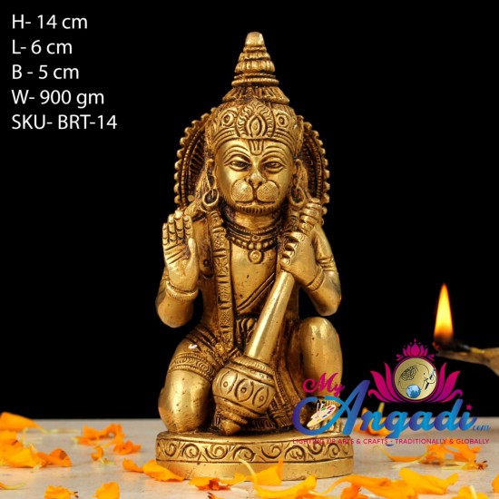 Brass Hanuman Statue Brass Hanuman Statue