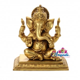 Ganesha Brass Statue
