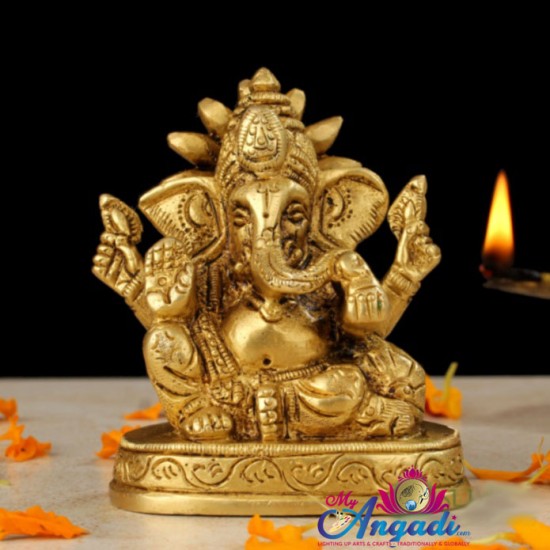 Ganesha Brass Statue