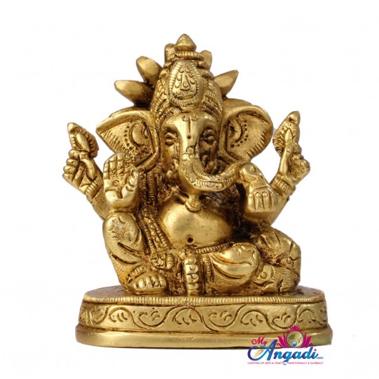 Ganesha Brass Statue