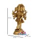 Panchamuga Anjaneya Brass Statue